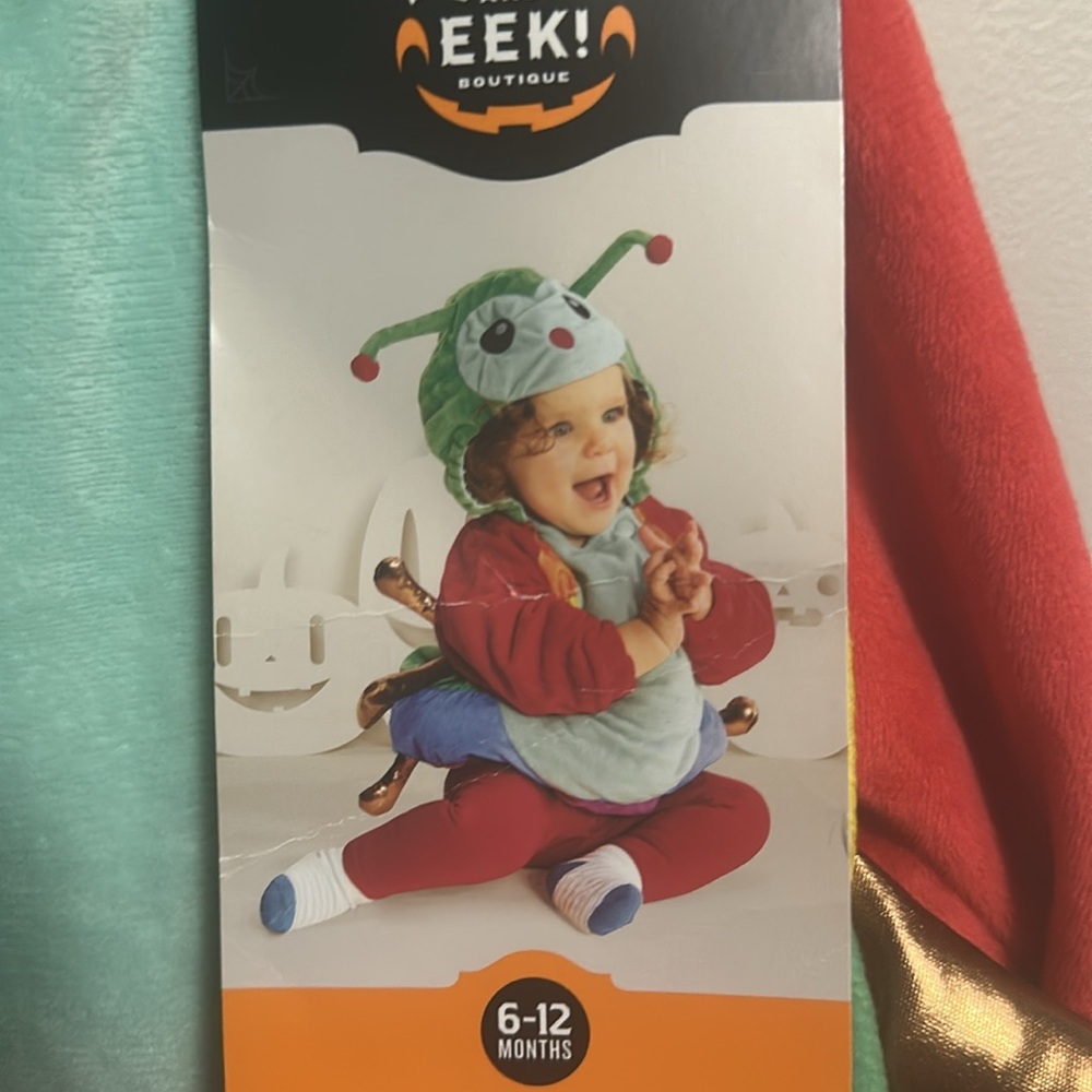 Hyde & Eek infant caterpillar Costume 6-12 months Rainbow Hungry